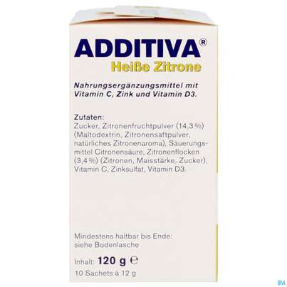 Additiva Pulver Heisse Zitrone 10012 10st, A-Nr.: 5810086 - 08