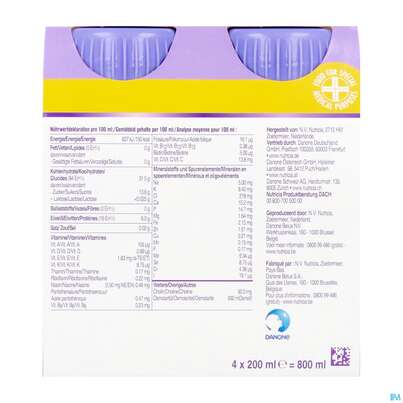 Sie sehen eine Packung Fortimel/jucy Plus Fluessig 200ml Birne Holunder 4st, Produktbild: 04 Fortimel/jucy Plus Fluessig 200ml Birne Holunder 4st, A-Nr.: 5808528 - 04