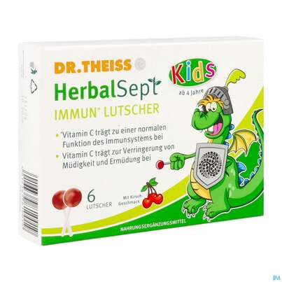 Immun Lutscher Kids -dr.theiss Herbalsept 6st, A-Nr.: 5947862 - 02