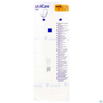 Sie sehen eine Packung Inkontinenz Molicare Pad Tropfen 4 P30 30st, Produktbild: 07 Inkontinenz Molicare Pad Tropfen 4 P30 30st, A-Nr.: 5934322 - 07