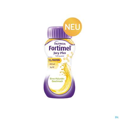 Fortimel/jucy Plus Fluessig 200ml Birne Holunder 4st, A-Nr.: 5808528 - 10