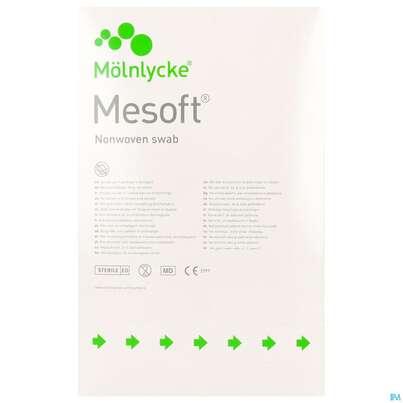 Sie sehen eine Packung Vlieskompressen Mesoft/set Steril 10x 20cm 4 Fach 120st (60x2), Produktbild: 06 Vlieskompressen Mesoft/set Steril 10x 20cm 4 Fach 120st (60x2), A-Nr.: 1652360 - 06
