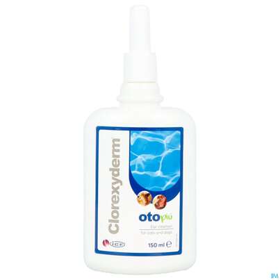 Sie sehen eine Packung Veterinaerprodukte Clorexyderm Oto Piu 150ml, Produktbild: 09 Veterinaerprodukte Clorexyderm Oto Piu 150ml, A-Nr.: 4840458 - 09