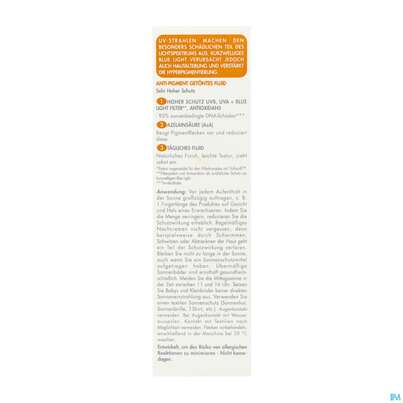 Sie sehen eine Packung Sonnenprodukte Avene Anti/pigmentation Fluid Spf50+ 40ml, Produktbild: 01 Sonnenprodukte Avene Anti/pigmentation Fluid Spf50+ 40ml, A-Nr.: 5899181 - 01
