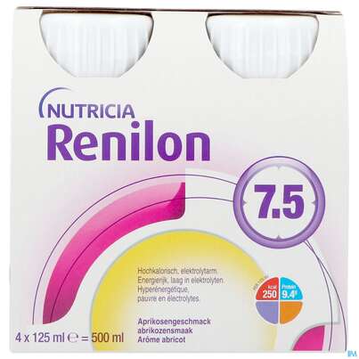Renilon 125ml Vitalflasche 7.5 Aprikose 24st, A-Nr.: 4119732 - 01
