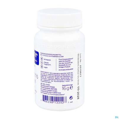 Sie sehen eine Packung Pure Encapsulations Kapseln Gedaechtnis Formel Cga6a 60st, Produktbild: 05 Pure Encapsulations Kapseln Gedaechtnis Formel Cga6a 60st, A-Nr.: 5750651 - 05