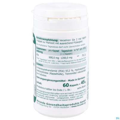 Sie sehen eine Packung Pea Kapseln 600mg 60st, Produktbild: 04 Pea Kapseln 600mg 60st, A-Nr.: 5761548 - 04