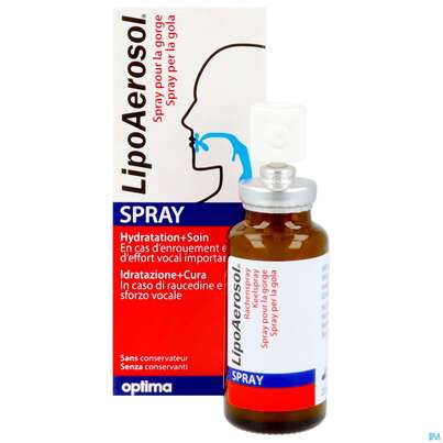 Sie sehen eine Packung Inhalatoren U.zubehoer Lipoaerosol Spray 20ml, Produktbild: 10 Inhalatoren U.zubehoer Lipoaerosol Spray 20ml, A-Nr.: 5838618 - 10