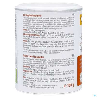 Hagebutten Pulver Bio Raab 150g, A-Nr.: 5870438 - 06