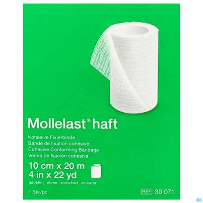 Fixierbinden Mollelast Haft Weiss 20mx 10cm 1st, A-Nr.: 1767726 - 04