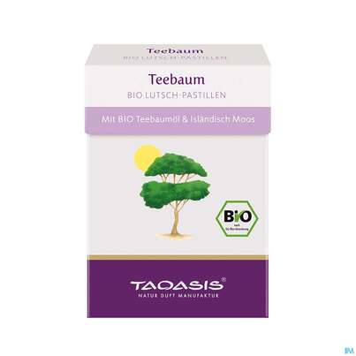 Sie sehen eine Packung Taoasis Teebaum-bio-pastillen 30g, Produktbild: 06 Taoasis Teebaum-bio-pastillen 30g, A-Nr.: 3166089 - 06