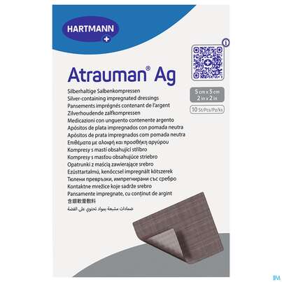 Wundauflagen Atrauman/ag 5x 5cm 10st, A-Nr.: 2991822 - 02
