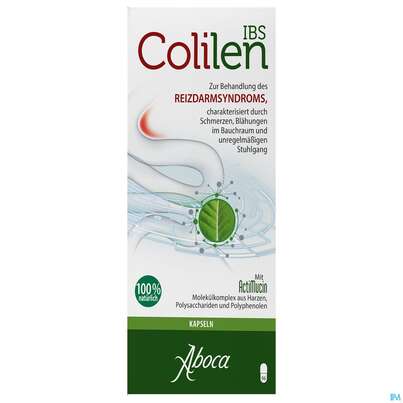 Sie sehen eine Packung Aboca Kapseln Colilen Ibs Reizdarm- Syndrom Ab 8 Jahren Blaeh 96st, Produktbild: 01 Aboca Kapseln Colilen Ibs Reizdarm- Syndrom Ab 8 Jahren Blaeh 96st, A-Nr.: 5571859 - 01