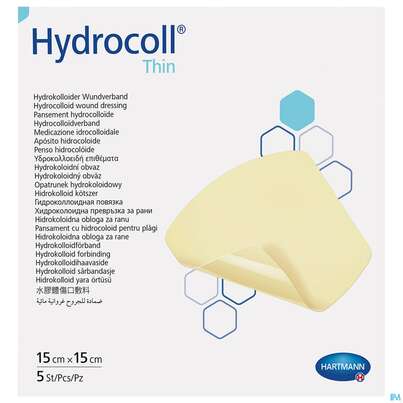 Wundverband Hydrocoll Thin 15x 15cm 5st, A-Nr.: 2219429 - 01
