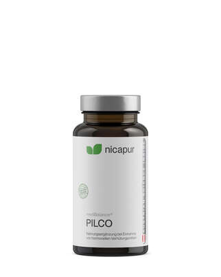 Sie sehen eine Packung nicapur mediBalance® PILCO, Produktbild: 01 nicapur mediBalance® PILCO, A-Nr.: 4603936 - 01