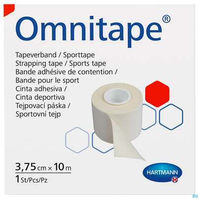 Sie sehen eine Packung Omnitape 10mx 3,75cm 1st, Produktbild: 02 Omnitape 10mx 3,75cm 1st, A-Nr.: 1520339 - 02