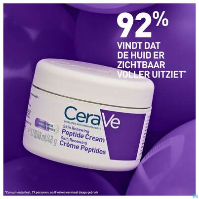 Sie sehen eine Packung Cerave Skin Renewing Peptide Cr 48ml, Produktbild: 09 Cerave Skin Renewing Peptide Cr 48ml, A-Nr.: 5985696 - 09