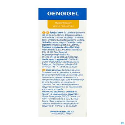 Mundspray Gengigel 20ml, A-Nr.: 4521517 - 03