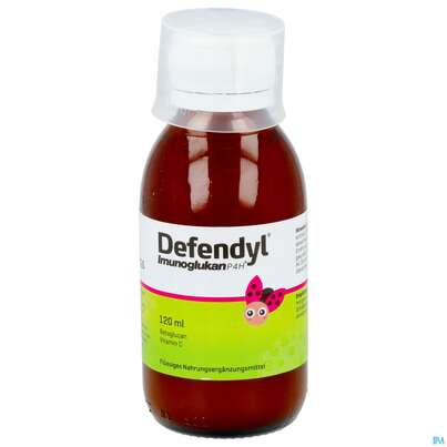 Sie sehen eine Packung Defendyl Imunoglukan Sirup 120ml, Produktbild: 09 Defendyl Imunoglukan Sirup 120ml, A-Nr.: 4023593 - 09