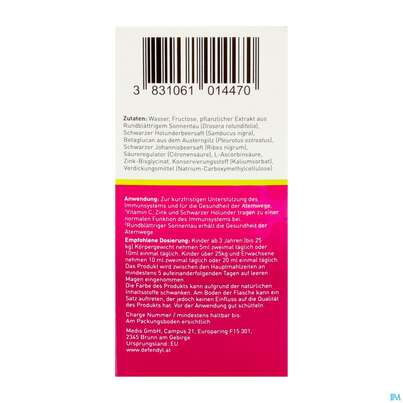 Defendyl Imunoglukan Sirup Forte 100ml, A-Nr.: 5389675 - 06