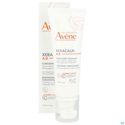 Sie sehen eine Packung Avene Xeracalm/a.d Beruhigendes Konzentrat 40ml, Produktbild: 05 Avene Xeracalm/a.d Beruhigendes Konzentrat 40ml, A-Nr.: 5961388 - 05