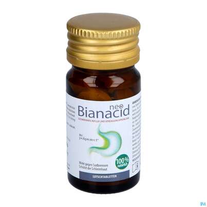 Sie sehen eine Packung Aboca Neobianacid Tabl Uebersaeuerung +reflux Ab 6 Jahren 14st, Produktbild: 08 Aboca Neobianacid Tabl Uebersaeuerung +reflux Ab 6 Jahren 14st, A-Nr.: 5571931 - 08