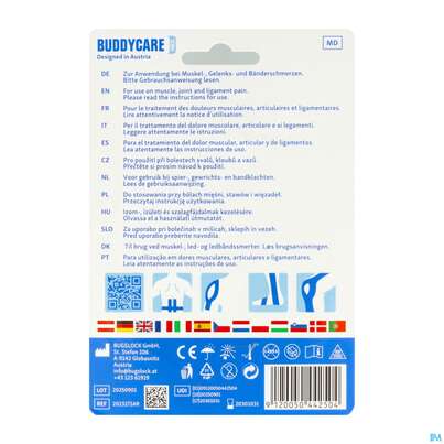 Tape Buddycare/med Kinesiologie Latexfrei 5cmx 5m Blau 1st, A-Nr.: 5845015 - 04