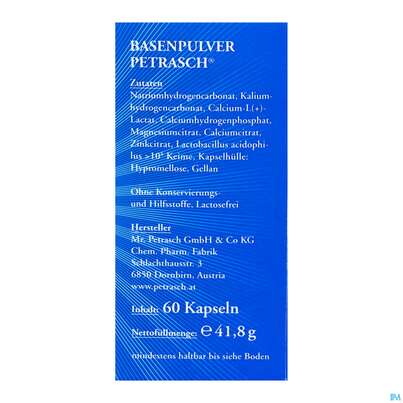 Basen Pulver Kapseln/petrasch Duenndarmloeslich 60st, A-Nr.: 2486981 - 08