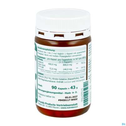 Sie sehen eine Packung Colostrum Kapseln 400mg Hirundo 90st, Produktbild: 03 Colostrum Kapseln 400mg Hirundo 90st, A-Nr.: 5760796 - 03