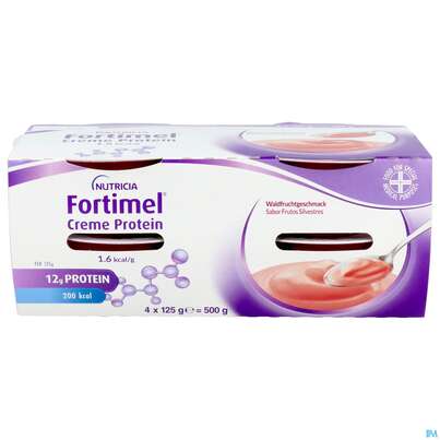 Fortimel/creme Protein 125g Waldfrucht Becher 4st, A-Nr.: 5894700 - 01