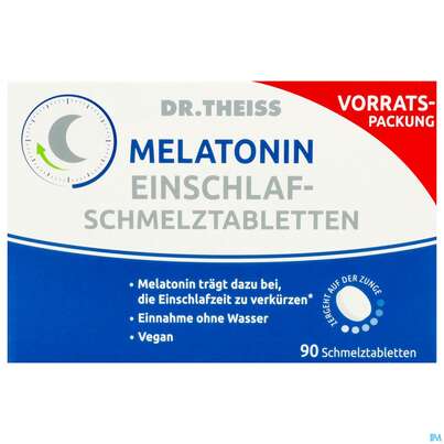 Melatonin Einschlaf-schmelztabl Dr.theiss 90st, A-Nr.: 5876547 - 01
