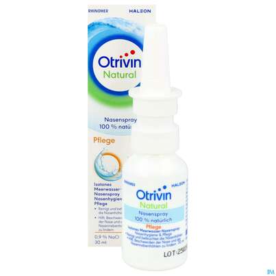 Sie sehen eine Packung Nasenspray Otrivin Natural Pflege 30ml, Produktbild: 11 Nasenspray Otrivin Natural Pflege 30ml, A-Nr.: 5950841 - 11