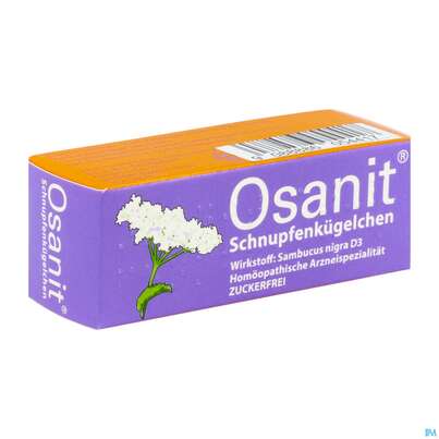 Sie sehen eine Packung Osanit Schnupfenkuegelchen 5g, Produktbild: 02 Osanit Schnupfenkuegelchen 5g, A-Nr.: 6054416 - 02
