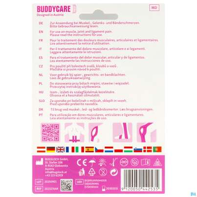 Sie sehen eine Packung Tape Buddycare/med Kinesiologie Latexfrei 5cmx 5m Pink Rosa 1st, Produktbild: 03 Tape Buddycare/med Kinesiologie Latexfrei 5cmx 5m Pink Rosa 1st, A-Nr.: 5845044 - 03