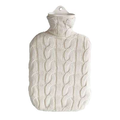 Wärmflasche Strick Öko-Tex Zopf Natur 2,0L, A-Nr.: 5398295 - 01