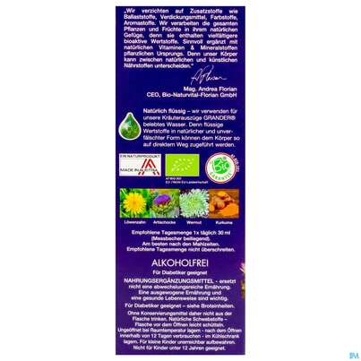 Artischocken Amaro Bitterkraeuter Bio Elixier Kraeuter Fruechte Alkoholfrei 330ml, A-Nr.: 3823699 - 05