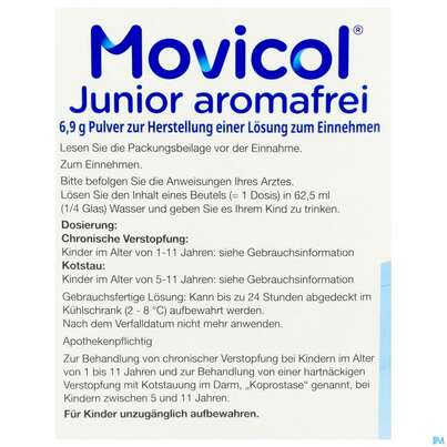 Movicol Pulver 6,9g Junior Aromafrei Stick 30st, A-Nr.: 5525747 - 05