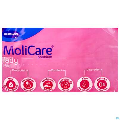 Sie sehen eine Packung Inkontinenz Molicare Premium/lady Pad Tropfen 1,5 P12 12st, Produktbild: 07 Inkontinenz Molicare Premium/lady Pad Tropfen 1,5 P12 12st, A-Nr.: 5933989 - 07