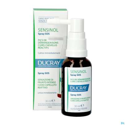 Ducray Sensinol Sos-spray Bei Starkem Juckreiz Gereizter Kopfhaut 30ml, A-Nr.: 5901446 - 10