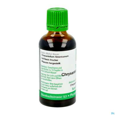 Sie sehen eine Packung Chrysantell Ame Tinktur Phytopharma 50ml, Produktbild: 06 Chrysantell Ame Tinktur Phytopharma 50ml, A-Nr.: 3107543 - 06