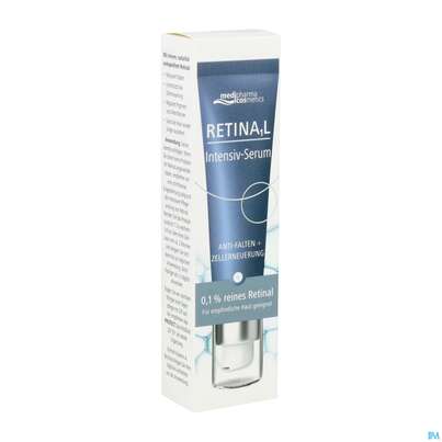 Sie sehen eine Packung Medipharma Cosmetics Retinal Intensiv-serum 30ml, Produktbild: 02 Medipharma Cosmetics Retinal Intensiv-serum 30ml, A-Nr.: 5947649 - 02