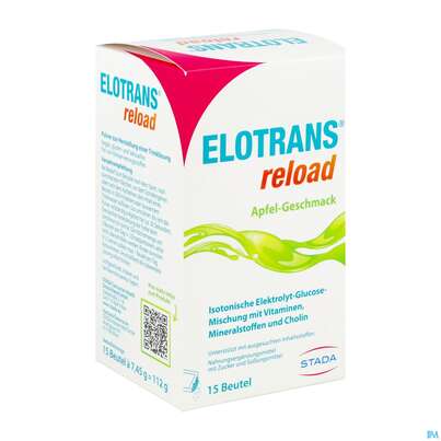 Elotrans Reload Pulver Apfel-geschmack Beute 15st, A-Nr.: 5972943 - 02
