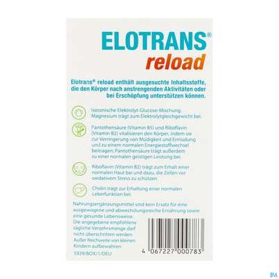 Elotrans Reload Pulver Apfel-geschmack Beute 15st, A-Nr.: 5972943 - 03