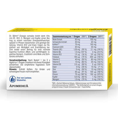 Dr. Böhm Energie complex Dragees, A-Nr.: 3440165 - 06