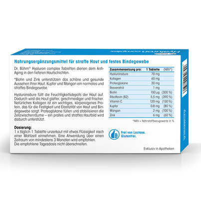Dr. Böhm Hyaluron complex Tabletten + Hyaluron Serum, A-Nr.: 4835552 - 06