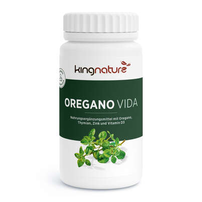 KINGNATURE Oregano Vida Kaps 614 mg Ds 60 Stk, A-Nr.: 5208366 - 01