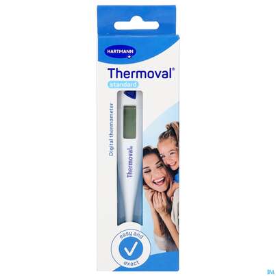 Sie sehen eine Packung Thermometer-fieber Digital Thermoval Standard Alt 1st, Produktbild: 04 Thermometer-fieber Digital Thermoval Standard Alt 1st, A-Nr.: 4279631 - 04