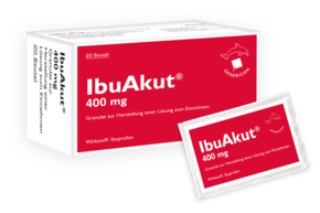 IbuAkut® lindert Schmerzen, Entzündungen und Fieber, A-Nr.: 6058874 - 01