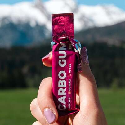 OMNi-POWER® CARBOGUM Erdbeere, A-Nr.: 5843306 - 02