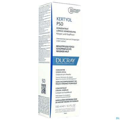 Sie sehen eine Packung Ducray Kertyol P.s.o. Konzentrat Zur Lokalen Anwendung Bei Psoriasis 100ml, Produktbild: 02 Ducray Kertyol P.s.o. Konzentrat Zur Lokalen Anwendung Bei Psoriasis 100ml, A-Nr.: 5606316 - 02